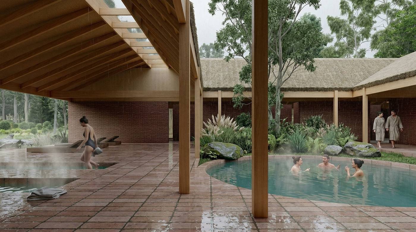 Spa exterior — tinas al aire libre